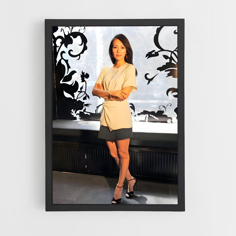 Poster Zhang Ziyi robe beige mystérieuse – affiche Kung Fu (vue 2)